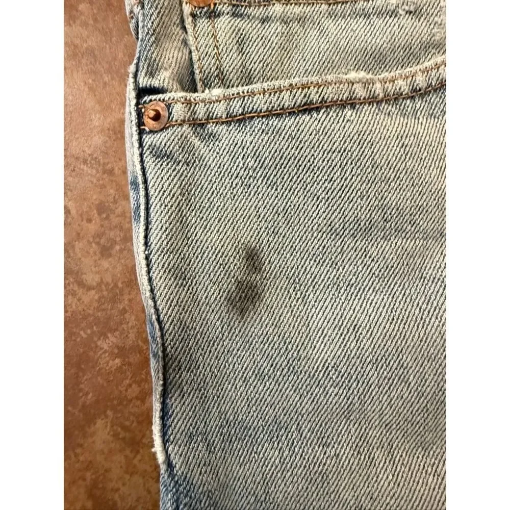 Levi's 505 Mens‎ Jeans 36x30 Light Wash Regular Fit Denim Pants Cotton
